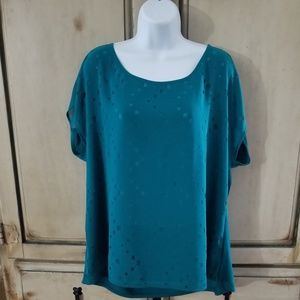 Company by Ellen Tracy "Peacock Feathers" Blouse